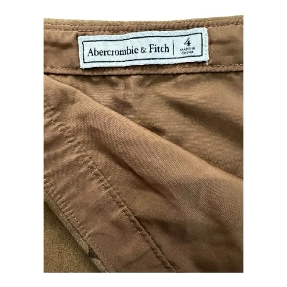 ✨ EUC ABERCROMBIE & FITCH Women’s Brown Faux Suede Embroidered Skirt | Size 4 - Picture 2 of 6